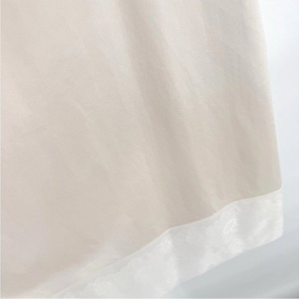 Vintage JC Penney Full Slip Womens Size 36 Blush Ivory Lace Accent Nylon Antron - Picture 3 of 9